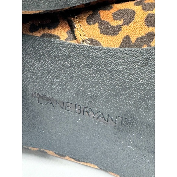 Laine Bryant Leopard Ankle Boots Tan Women's Size 8W - Picture 7 of 9